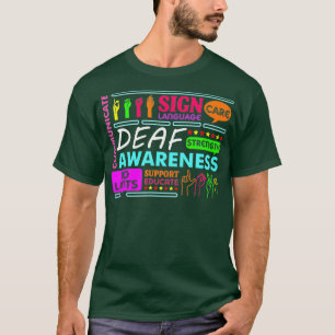 Camiseta Rótulo de Conciencia Sorda Sordera Pérdida audit