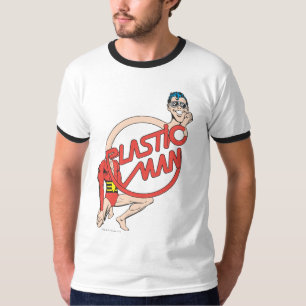 Camiseta Rótulo de cuello de goma de hombre plástico