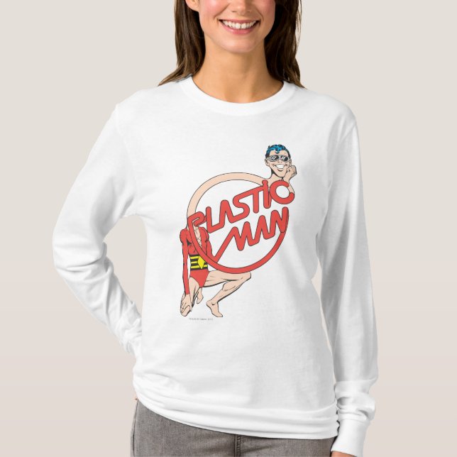 Camiseta Rótulo de cuello de goma de hombre plástico (Anverso)