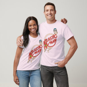 Camiseta Rótulo de cuello de goma de hombre plástico