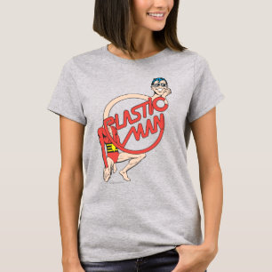 Camiseta Rótulo de cuello de goma de plástico
