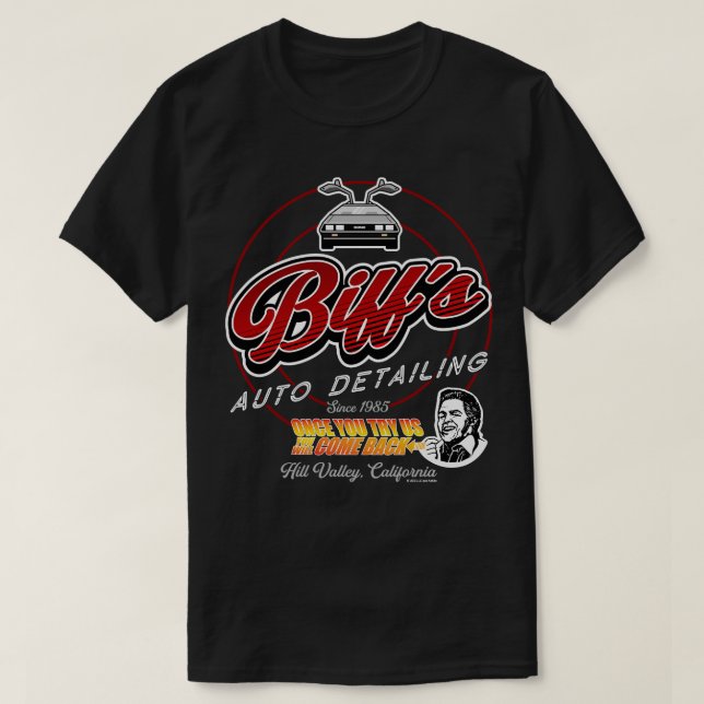 Camiseta Rótulo de desactivación automática de biffs (Diseño del anverso)