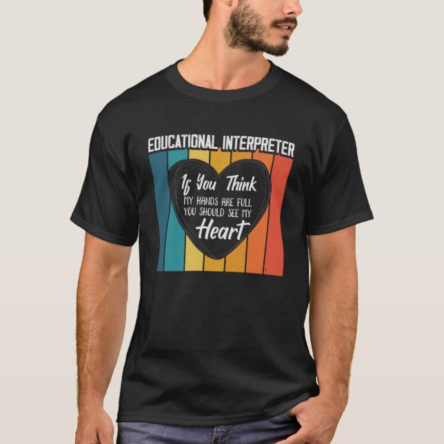 Camiseta Rótulo de discurso sordo de amor Profesores de idi (Anverso)