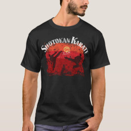 Camiseta Rótulo de Dojo Shotokan Karate, retro, gastado por