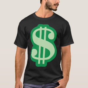 Camiseta Rótulo de dólar