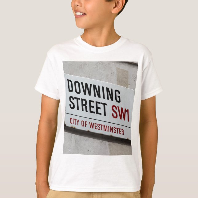 Camiseta Rótulo de Downing Street (Anverso)