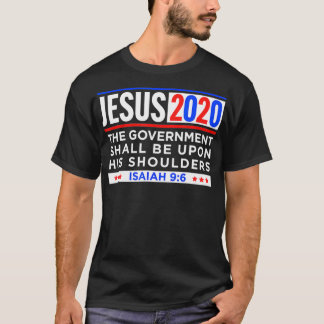 Camiseta Rótulo de elecciones patrioticas cristianas de Jes