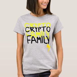 Camiseta Rótulo de energía de la familia Crypto Funky
