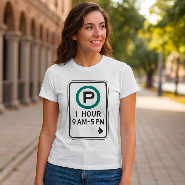 Camiseta Rótulo De Estacionamiento De 1 Hora Para Zonas De  (Subido por el creador)