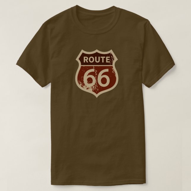 Camiseta Rótulo de la autopista Route 66 (Diseño del anverso)