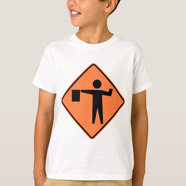 Camiseta Rótulo de la carretera de la persona que hace (Anverso)