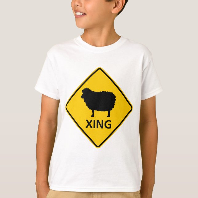 Camiseta Rótulo de la carretera de la travesía de las (Anverso)