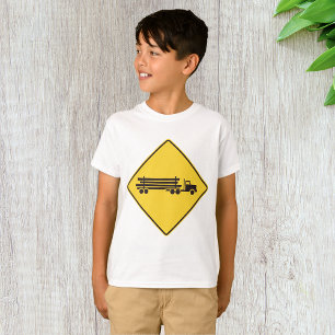 Camiseta Rótulo de la carretera de los camiones de registro