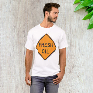 Camiseta Rótulo de la carretera del petróleo fresco