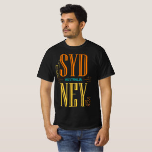 Camiseta Rótulo de la ciudad de Australia en Sydney