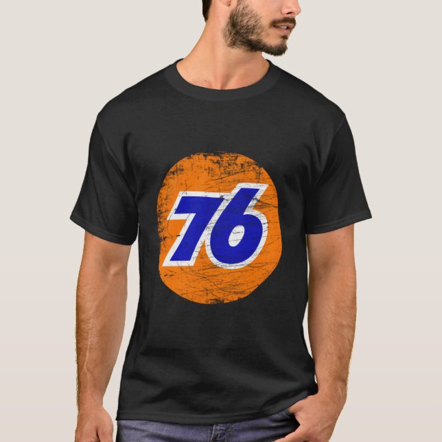 Camiseta Rótulo de la gasolinera Vintage 76 (Anverso)