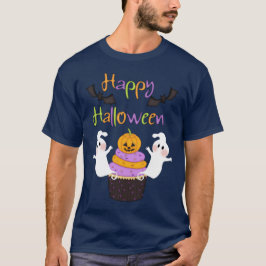 Camiseta Rótulo de la magdalena de Halloween