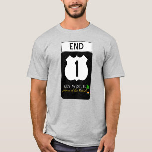 Camiseta Rótulo de la Ruta 1 de Estados Unidos