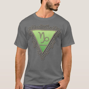 Camiseta Rótulo de la Tierra de Capricornio Filigree Astrol