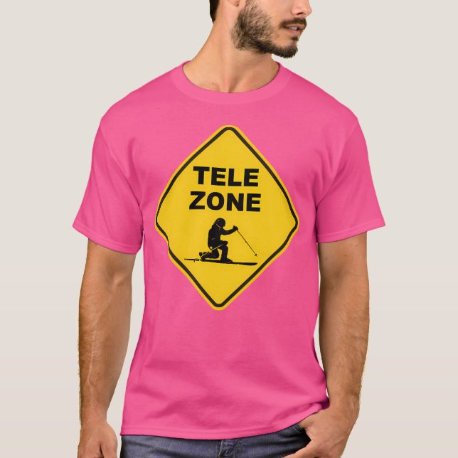 Camiseta Rótulo de la zona de esquí de Telemark (Anverso)