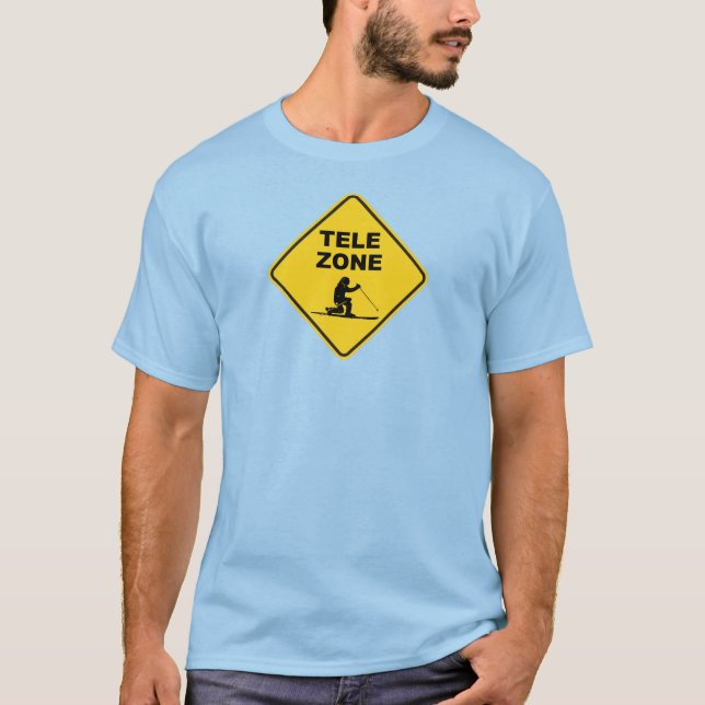 Camiseta Rótulo de la zona de esquí Telemark (Anverso)