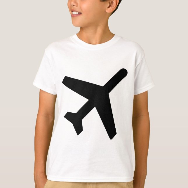 Camiseta Rótulo de las salidas de AIGA (aeroplano) (Anverso)