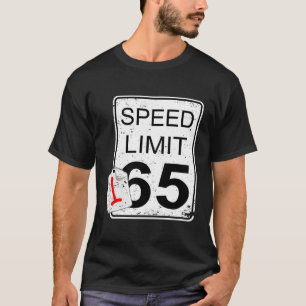Camiseta Rótulo de límite de velocidad para el hombre del c