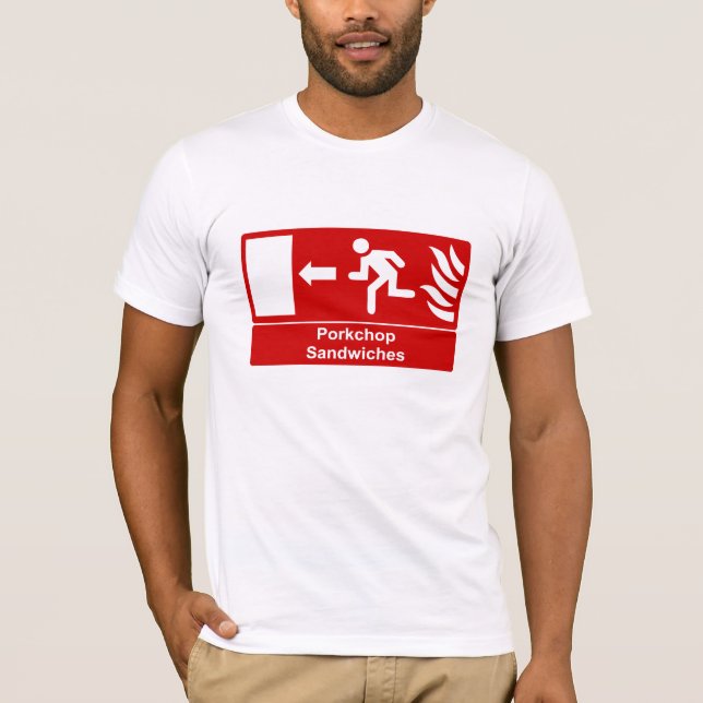 Camiseta Rótulo de los bocadillos de Porkchop (Anverso)