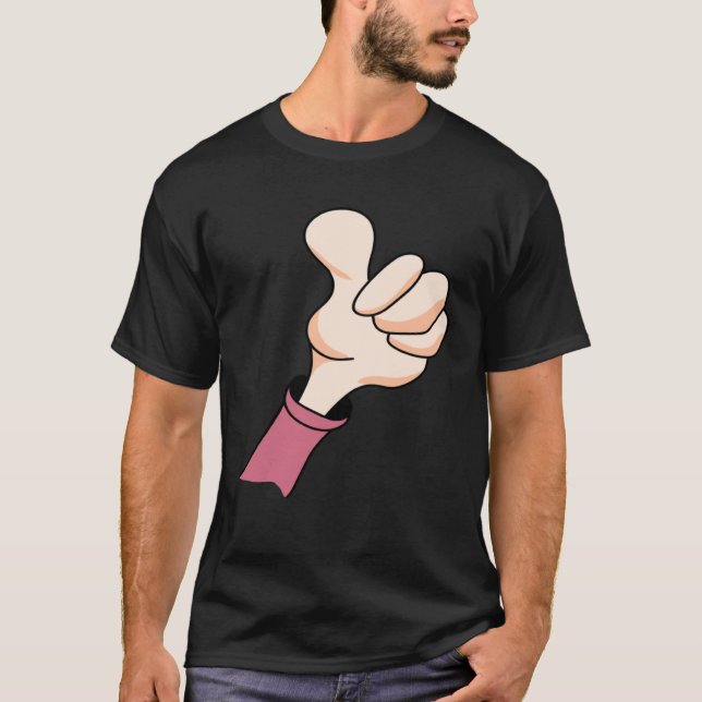 Camiseta Rótulo De Mano Arriba Sí Acepto Buen Trabajo (Anverso)