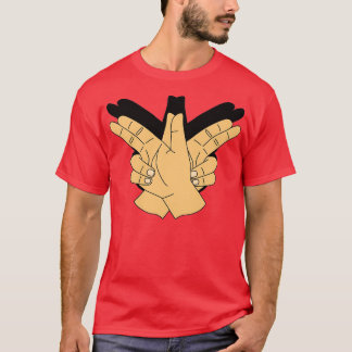 Camiseta Rótulo de mano de pájaro