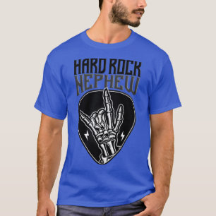 Camiseta Rótulo de mano del rock de los sobrinos del rock d
