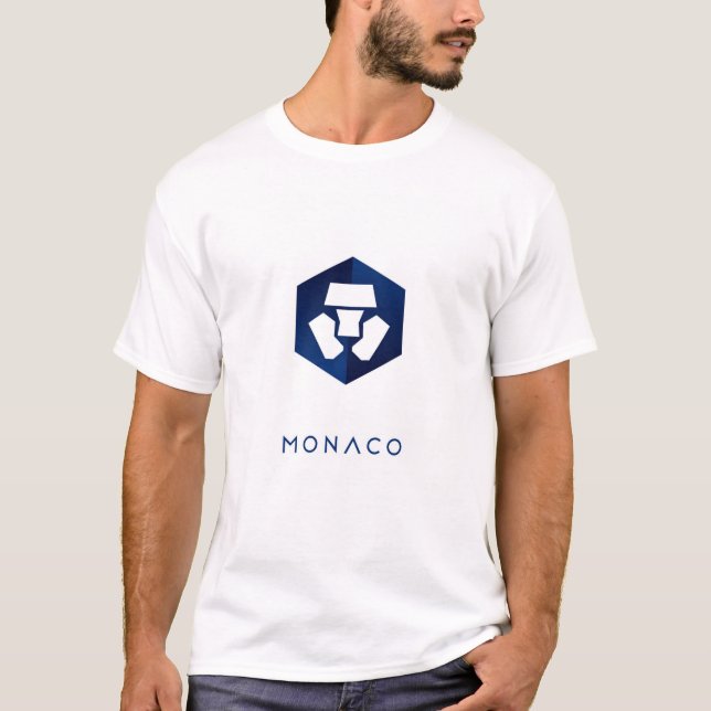 Camiseta Rótulo de moneda de cifrado MCO de Guay Monaco (Anverso)