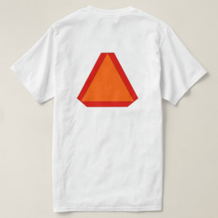 Camiseta Rótulo de movimiento lento de la seguridad de los