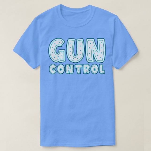 Camiseta Rótulo de neón de control de armas (Diseño del anverso)