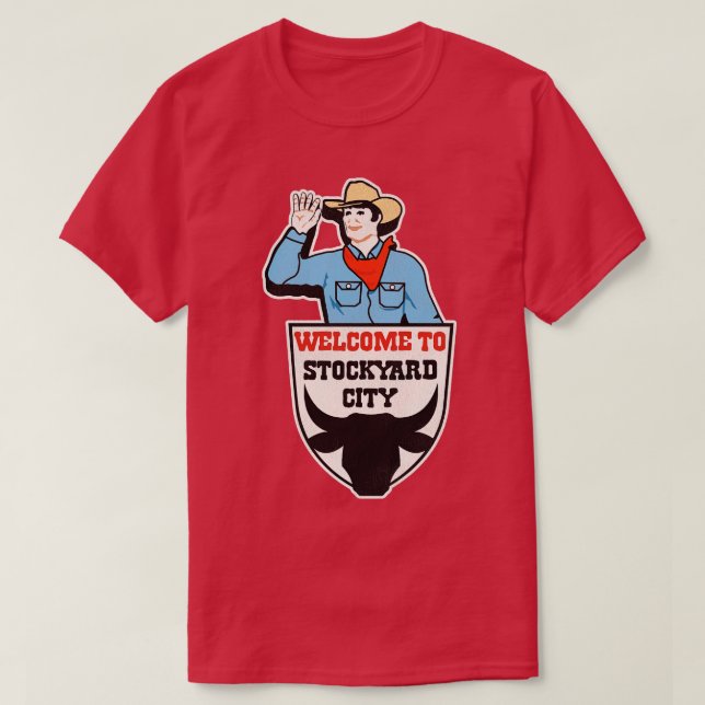 Camiseta Rótulo de Oklahoma, ciudad de STOCKYARD por defect (Diseño del anverso)