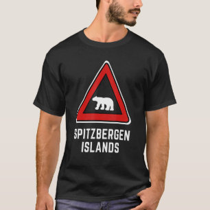 Camiseta Rótulo de Osos Polares Spitzbergen Achtung