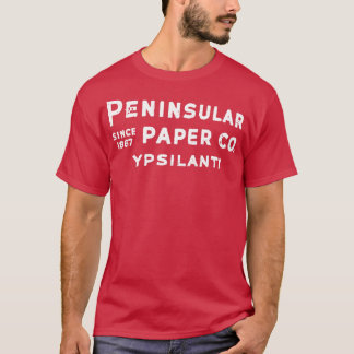 Camiseta Rótulo de papel peninsular de Ypsil Michigan