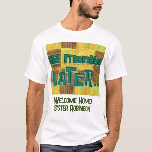 Camiseta Rótulo de Personalizado de casa misionero de LDS (Anverso)