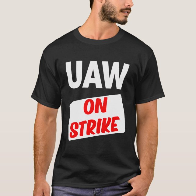 Camiseta Rótulo De Picket De Los Trabajadores Automáticos U (Anverso)