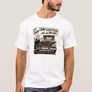 Camiseta Rótulo de publicidad del vintage