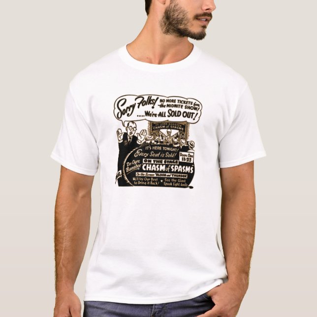 Camiseta Rótulo de publicidad del vintage (Anverso)