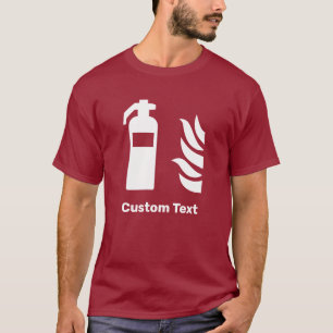 Camiseta Rótulo de seguridad de extinguidores de incendios