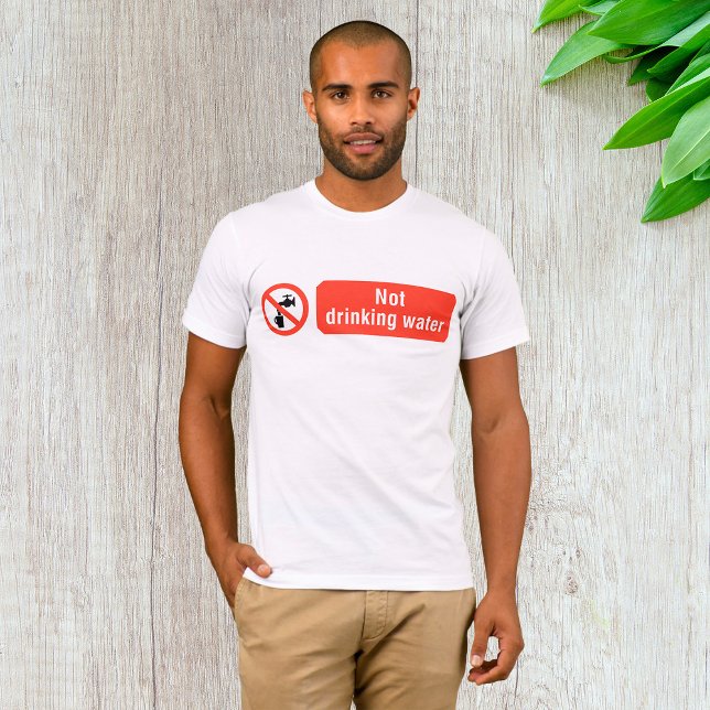 Camiseta Rótulo de seguridad del agua no potable (Subido por el creador)