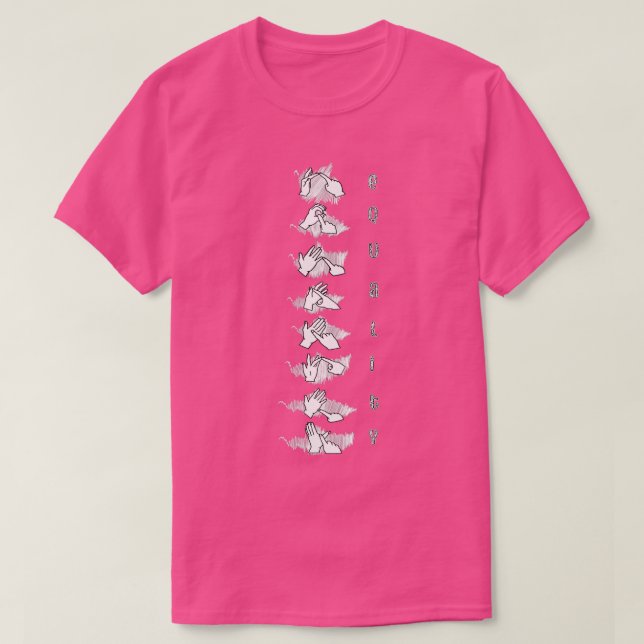 Camiseta Rótulo de sensibilización sobre la igualdad Lengua (Diseño del anverso)