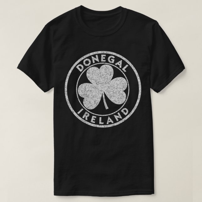 Camiseta Rótulo de Shamrock de Irlanda de Donegal con probl (Diseño del anverso)