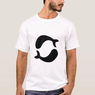 Camiseta Rótulo de símbolo astrológico Pisces 5