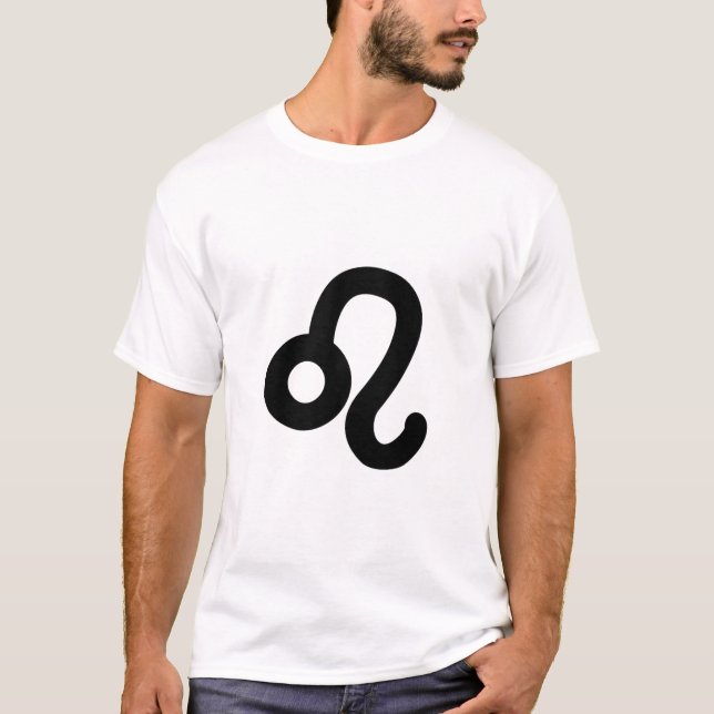 Camiseta Rótulo de símbolos astrológicos Leo 6 (Anverso)