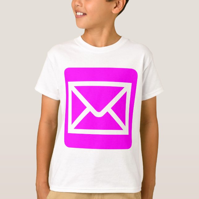 Camiseta Rótulo de sobres - Magenta (Anverso)