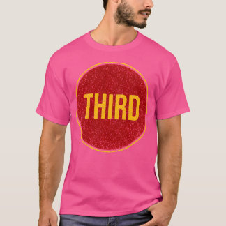Camiseta Rótulo de tercer círculo