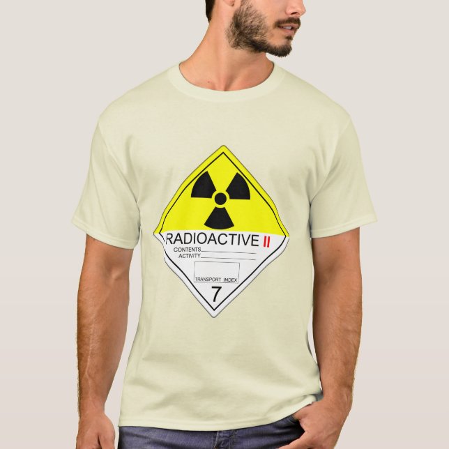 Camiseta Rótulo de transporte de materiales radiactivos Cat (Anverso)